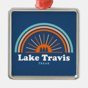 Lake Travis Austin Texas Regenboog Metalen Ornament