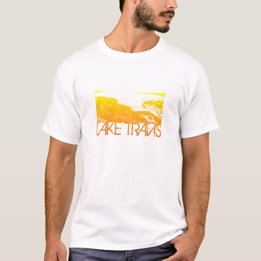 Lake Travis Skyline Design T-shirt (Voorkant)