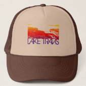 Lake Travis Skyline Design Trucker Pet (Voorkant)