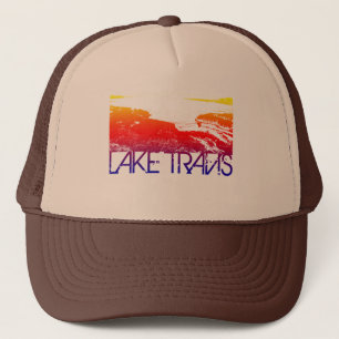 Lake Travis Skyline Design Trucker Pet