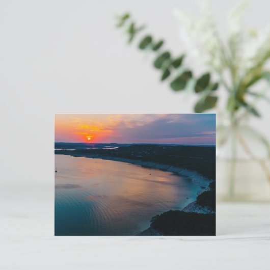 Lake Travis Sunset Briefkaart (Staand voorkant)