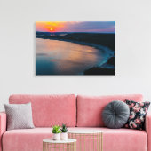 Lake Travis Sunset Canvas Afdruk (Insitu (Woonkamer))