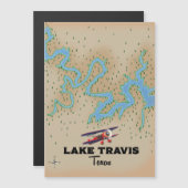 Lake Travis Texas kaart (Voorkant / Achterkant)