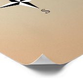 Lake Travis Texas-kaart Poster (Hoek)