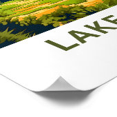 Lake Travis Texas Reisprint Poster (Hoek)