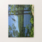 Lake Trees Squam New Hampshire Foto Legpuzzel (Verticaal)