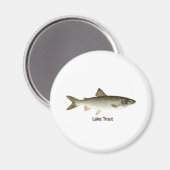 Lake Trout kunstwerk Magneet (Voorkant / Achterkant)