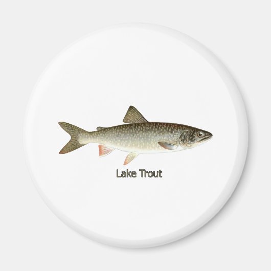 Lake Trout kunstwerk Magneet (Voorkant)
