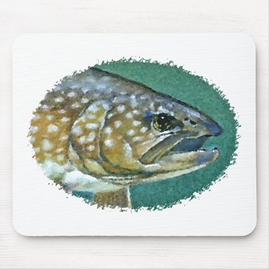 Lake Trout Logo Muismat (Voorkant)