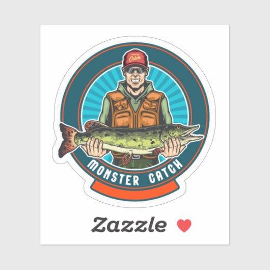 Lake Trout Vist Sticker | Afgesneden Sticker (Vel)