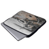 Lake Tyrrell Natuurlijke Krachten Laptop Sleeve (Voorkant onderkant)