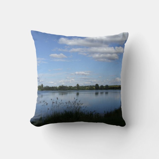 Lake Uitzicht Cushion Kussen (Voorkant)