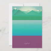 Lake Uitzicht Invitation Kaart (Achterkant)