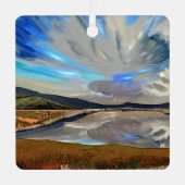 LAKE UITZICHT METALEN ORNAMENT (Voorkant)