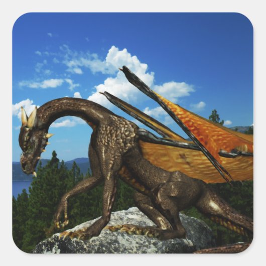 Lake Uitzicht Sticker (Voorkant)