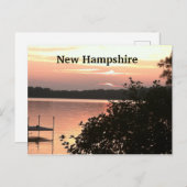 Lake uitzicht zon set briefkaart (Voorkant / Achterkant)