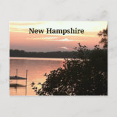 Lake uitzicht zon set briefkaart (Voorkant)