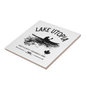 Lake Utopia New Brunswick Canada Lakes - Kayaker Tegeltje (Zijkant)