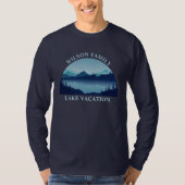 Lake Vacation Familie Reunion Custom Lange Mouw T-shirt (Voorkant)