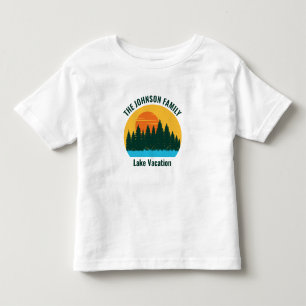 Lake Vacation Sunset Cool Gepersonaliseerd Kinder Shirts