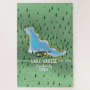 Lake Varese, Lombardije, italië reisposter Legpuzzel