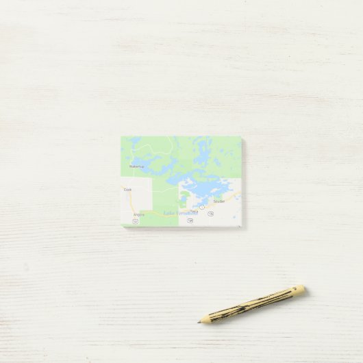 Lake Vermilion Area Map Post-it® Notes (Op bureau)