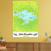 Lake Vermilion Minnesota Canvas Afdruk (Insitu (Woonkamer))