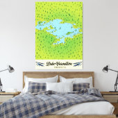 Lake Vermilion Minnesota Canvas Afdruk (Insitu (Slaapkamer))