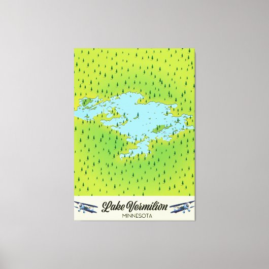 Lake Vermilion Minnesota Canvas Afdruk (Voorkant)