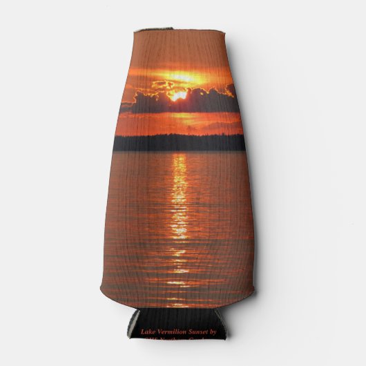 Lake Vermilion Sunset Bottle Cooler (Voorkant)