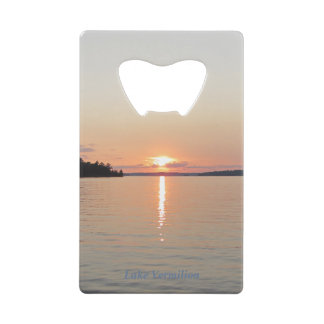 Lake Vermilion Sunset Creditkaart Flessenopener