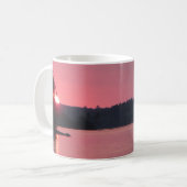 Lake Vermilion Sunset Pink Rose Linker Koffiemok (Voorkant links)