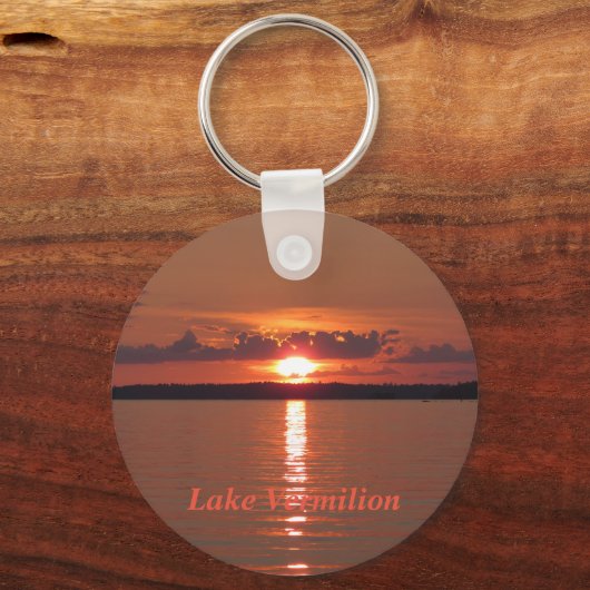 Lake Vermilion Sunset Sleutelhanger (Voorkant)