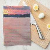 Lake Vermilion Sunset Theedoek (Quarter Fold)