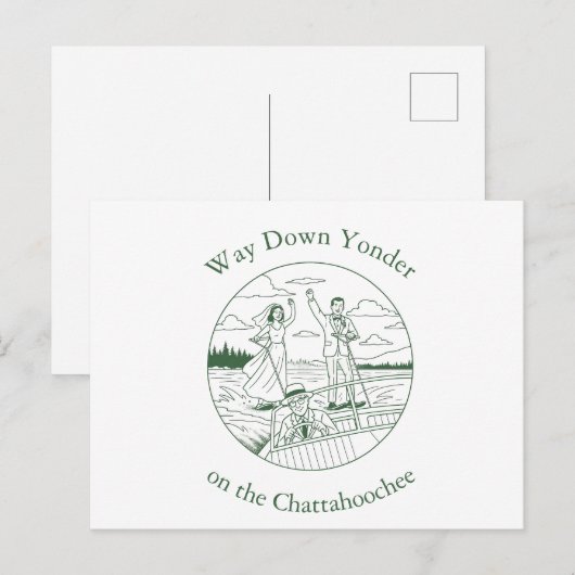 Lake vibes feestdagenkaart (Voorkant / Achterkant)