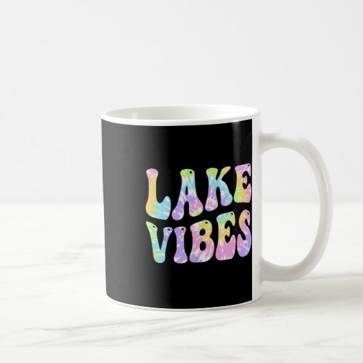 Lake Vibes Funny Vissende Varen Vrouwen Gir Koffiemok (Rechts)