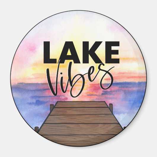 Lake Vibes magneet (Voorkant)