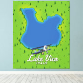 Lake Vico Italië Canvas Afdruk (Insitu (Houten vloer))