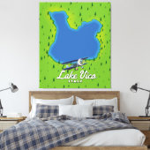 Lake Vico Italië Canvas Afdruk (Insitu (Slaapkamer))