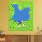 Lake Vico Italië Canvas Afdruk (Insitu (Woonkamer))