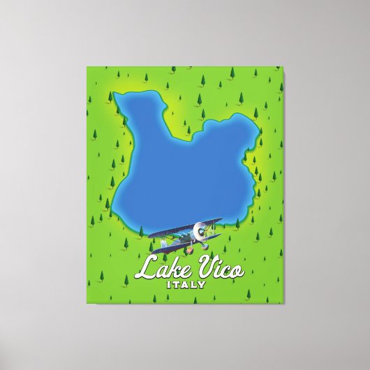 Lake Vico Italië Canvas Afdruk (Voorkant)