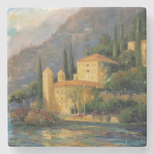 Lake Villa Stenen Onderzetter (Voorkant)