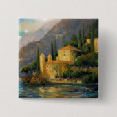 Lake Villa Vierkante Button 5,1 Cm (Voorkant)