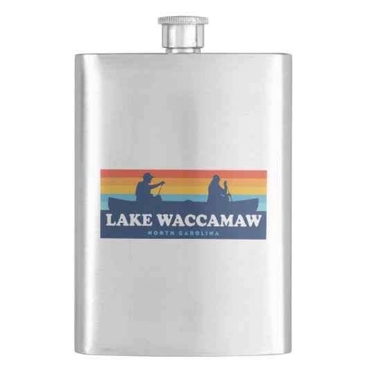 Lake Waccamaw North Carolina Canoe Flacon (Voorkant)