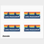 Lake Waccamaw North Carolina Canoe Rechthoekige Sticker (Vel)