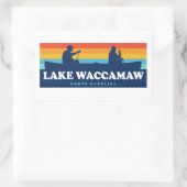 Lake Waccamaw North Carolina Canoe Rechthoekige Sticker (Tas)
