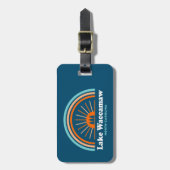 Lake Waccamaw North Carolina Rainbow Bagagelabel (Voorkant verticaal)