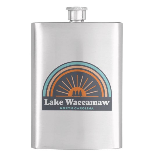 Lake Waccamaw North Carolina Rainbow Flacon (Voorkant)