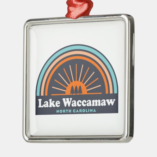 Lake Waccamaw North Carolina Rainbow Metalen Ornament (Links)