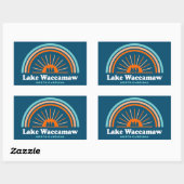 Lake Waccamaw North Carolina Rainbow Rechthoekige Sticker (Vel)